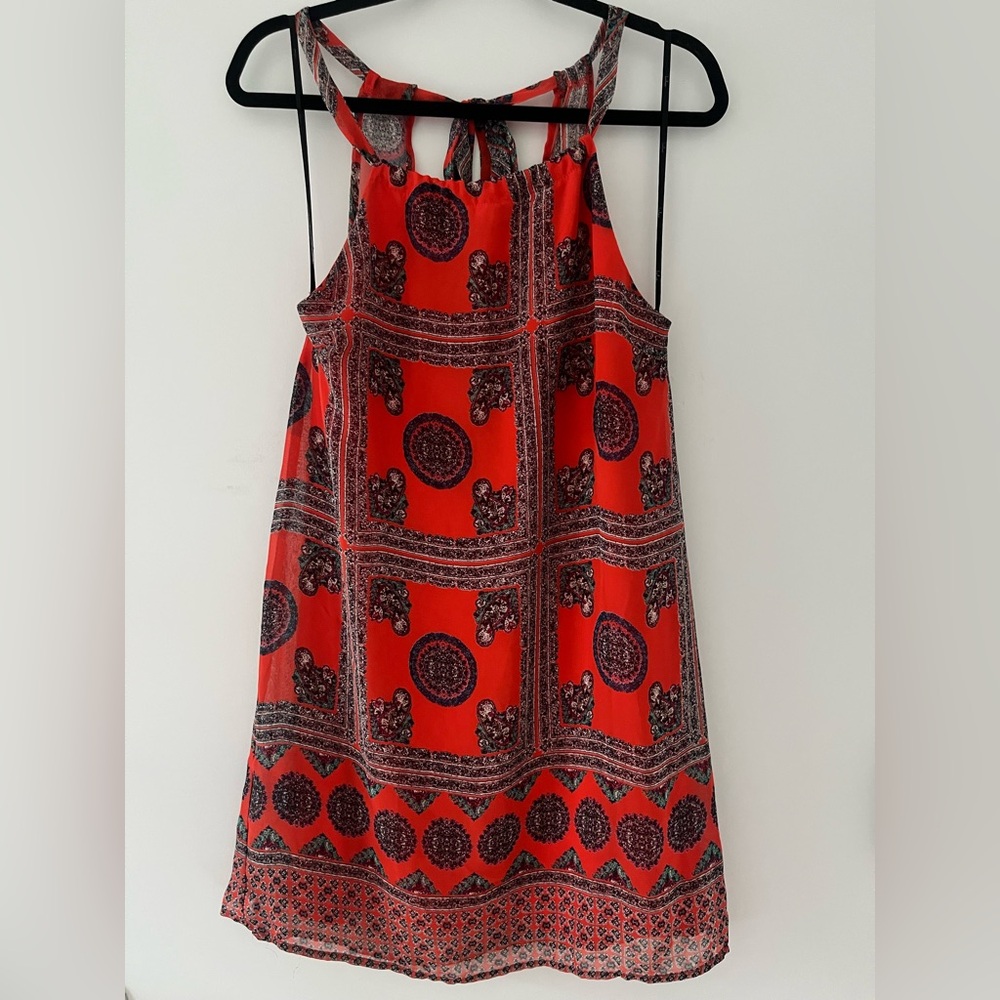 Lulu's Red Halter Dress